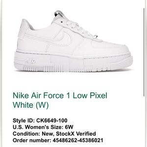 Nike Air Force 1 Low Pixel Women's Shoes - White